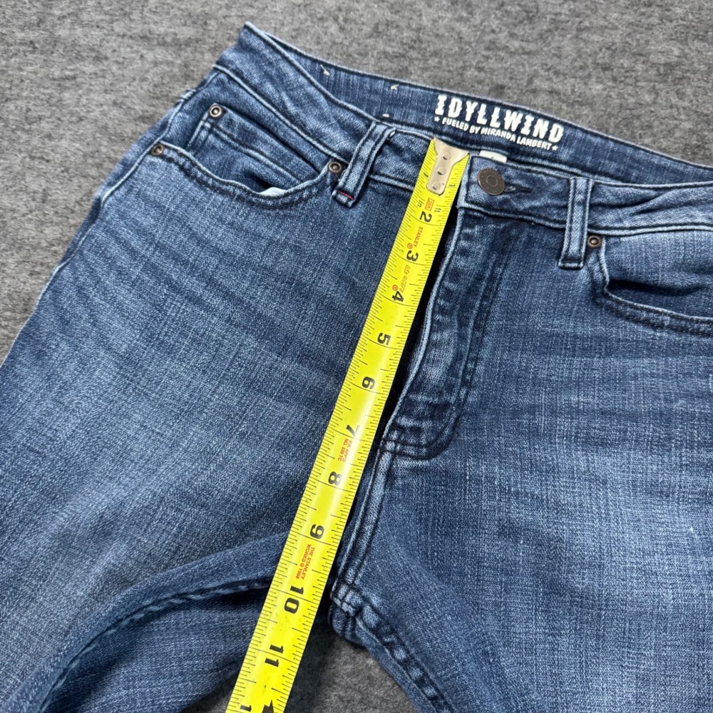 Idyllwind Miranda Lambert Womens Flare Jeans Blue Distressed Raw Hem 6W x 36L - Picture 11 of 13